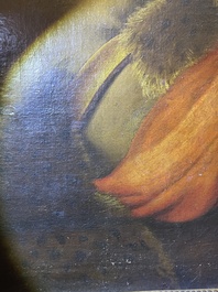 Italian school, follower of Sebastiano del Piombo (1485-1547): John the Baptist in the desert, oil on canvas, 18th C.