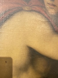 Italian school, follower of Sebastiano del Piombo (1485-1547): John the Baptist in the desert, oil on canvas, 18th C.