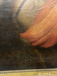 Italian school, follower of Sebastiano del Piombo (1485-1547): John the Baptist in the desert, oil on canvas, 18th C.