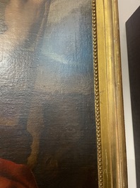 Italian school, follower of Sebastiano del Piombo (1485-1547): John the Baptist in the desert, oil on canvas, 18th C.