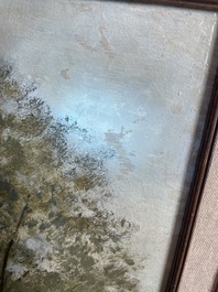 Cesar De Cock (1823-1904): Paysage en Gournay, huile sur toile, dat&eacute; 1863