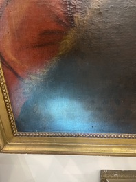 Italian school, follower of Sebastiano del Piombo (1485-1547): John the Baptist in the desert, oil on canvas, 18th C.