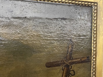 Italian school, follower of Sebastiano del Piombo (1485-1547): John the Baptist in the desert, oil on canvas, 18th C.