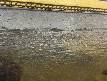 Italian school, follower of Sebastiano del Piombo (1485-1547): John the Baptist in the desert, oil on canvas, 18th C.