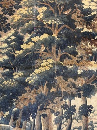 A Flemish wall tapestry depicting a wooded area or verdure, Oudenaarde, late 17th C.