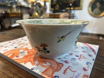 Bol en porcelaine de Chine famille verte &agrave; d&eacute;cor d'un faisan, Kangxi