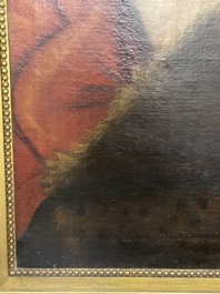 Italian school, follower of Sebastiano del Piombo (1485-1547): John the Baptist in the desert, oil on canvas, 18th C.