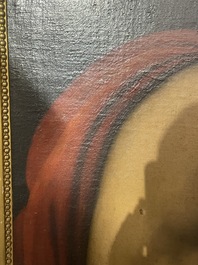 Italian school, follower of Sebastiano del Piombo (1485-1547): John the Baptist in the desert, oil on canvas, 18th C.