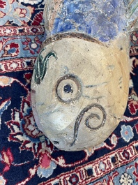 Marionnette de poisson ou Sogo b&ograve; en bois sculpt&eacute; et polychrome, Bozo, Mali, 20&egrave;me si&egrave;cle