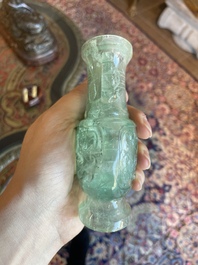 Collection de sept sculptures en pierre dure, dont du jade, du quartz et de l'&oelig;il de tigre, Chine, 19&egrave;me/20&egrave;me si&egrave;cle