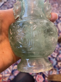 Collection de sept sculptures en pierre dure, dont du jade, du quartz et de l'&oelig;il de tigre, Chine, 19&egrave;me/20&egrave;me si&egrave;cle