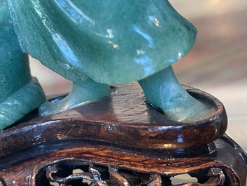 Collection de sept sculptures en pierre dure, dont du jade, du quartz et de l'&oelig;il de tigre, Chine, 19&egrave;me/20&egrave;me si&egrave;cle