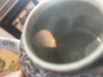 Sept th&eacute;i&egrave;res en porcelaine de Chine bleu, blanc, famille rose, verte et en gr&egrave;s de Yixing, Kangxi et post&eacute;rieur