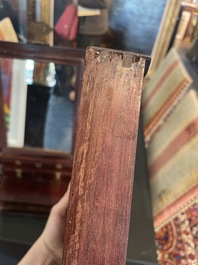 Coffre de toilette en bois aux montures en laiton dor&eacute;, Chine, 19&egrave;me si&egrave;cle
