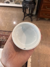 Collection vari&eacute;e en porcelaine de Chine bleu, blanc et famille rose, Yongzheng et post&eacute;rieur