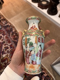 Collection vari&eacute;e en porcelaine de Chine famille rose, verte et qianjiang cai, 19&egrave;me/20&egrave;me si&egrave;cle