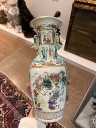 Collection vari&eacute;e en porcelaine de Chine famille rose, verte et qianjiang cai, 19&egrave;me/20&egrave;me si&egrave;cle