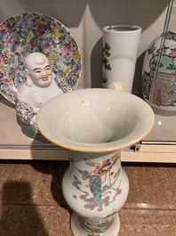 Collection vari&eacute;e en porcelaine de Chine famille rose, qianjiang cai et blanc de Chine, 19&egrave;me/20&egrave;me si&egrave;cle