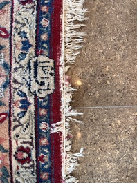 A Persian Tabriz 'tree of life' rug, wool on cotton, mid 20th C.