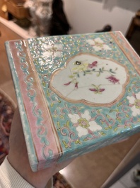 Collection vari&eacute;e en porcelaine de Chine famille rose, verte et qianjiang cai, 19&egrave;me/20&egrave;me si&egrave;cle