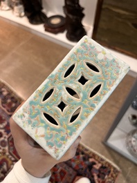 Collection vari&eacute;e en porcelaine de Chine famille rose, verte et qianjiang cai, 19&egrave;me/20&egrave;me si&egrave;cle