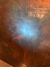 &Eacute;cole italienne: La troupe musicale, huile sur toile, 17&egrave;me si&egrave;cle