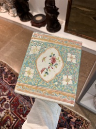 Collection vari&eacute;e en porcelaine de Chine famille rose, verte et qianjiang cai, 19&egrave;me/20&egrave;me si&egrave;cle