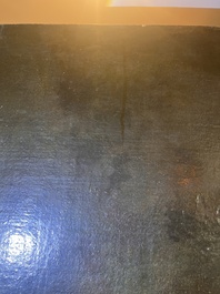 &Eacute;cole italienne: La troupe musicale, huile sur toile, 17&egrave;me si&egrave;cle