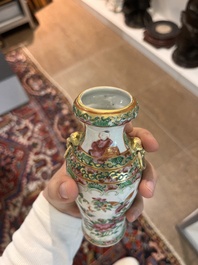 Collection vari&eacute;e en porcelaine de Chine famille rose, verte et qianjiang cai, 19&egrave;me/20&egrave;me si&egrave;cle