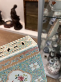 Collection vari&eacute;e en porcelaine de Chine famille rose, verte et qianjiang cai, 19&egrave;me/20&egrave;me si&egrave;cle