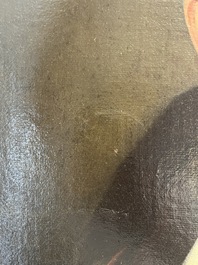 Ecole de Bruges, entourage de Fran&ccedil;ois-Joseph Kinsoen (1770-1839): Portrait d'homme, huile sur toile, premier quart du 19&egrave;me si&egrave;cle