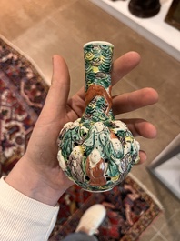 Collection vari&eacute;e en porcelaine de Chine famille rose, verte et qianjiang cai, 19&egrave;me/20&egrave;me si&egrave;cle