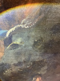 &Eacute;cole italienne: La troupe musicale, huile sur toile, 17&egrave;me si&egrave;cle