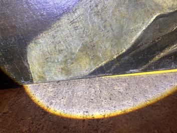 &Eacute;cole italienne: La troupe musicale, huile sur toile, 17&egrave;me si&egrave;cle