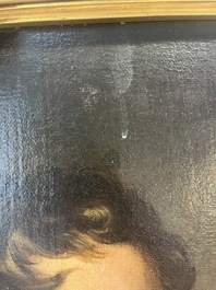 Ecole de Bruges, entourage de Fran&ccedil;ois-Joseph Kinsoen (1770-1839): Portrait d'homme, huile sur toile, premier quart du 19&egrave;me si&egrave;cle