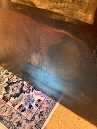 &Eacute;cole italienne: La troupe musicale, huile sur toile, 17&egrave;me si&egrave;cle