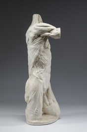 A tall plaster anatomical '&eacute;corch&eacute;' torso, 19th/20th C.