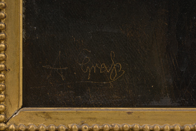 German school: Portrait of a gentleman, oil on canvas, 19th C.