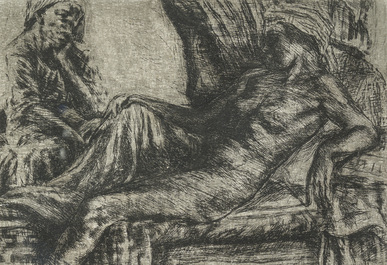 Belgische school: Vier diverse grafische werken, 20ste eeuw