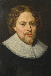 Vlaamse school: Portret van een heer van stand, vermoedelijk Laurent Thibault, olie op doek, 17de eeuw