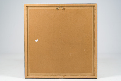 Belgische school, gesigneerd Jan (?, 20ste eeuw): Dorpszicht, aquarel op papier, gedateerd (19)40