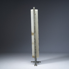 A double-sided light box or illuminated sign for a chip shop ('friture'), probably Northern France, 20th C.