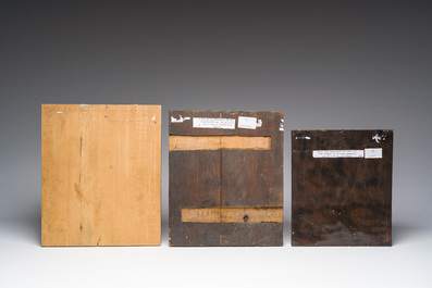 Three various Russian orthodox icons, 19th C.