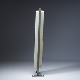 A double-sided light box or illuminated sign for a chip shop ('friture'), probably Northern France, 20th C.