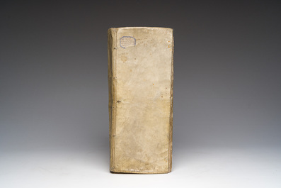 An extensive manuscript book of interest belonging to Jan de Pottere for his guardianship of Anne de Scheppere, 1645-1670