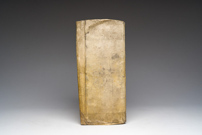 An extensive manuscript book of interest belonging to Jan de Pottere for his guardianship of Anne de Scheppere, 1645-1670