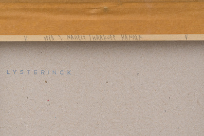 Thorsten Brinkmann (1969): 'La Belle du T&ouml;pf - Ernie, Portraits of a Studiodog', chromogenetische print, gedateerd 2011