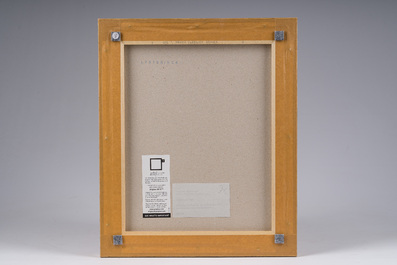 Thorsten Brinkmann (1969): 'La Belle du T&ouml;pf - Ernie, Portraits of a Studiodog', chromogenetische print, gedateerd 2011