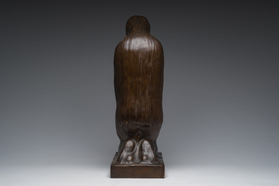 Pieter Franz Tinel (1895-1964): De geknielde vrouw, bronsgepatineerd plaaster