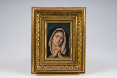 Ernest Wante (1872-1960): 'De moeder van smerten', oil on panel, dated 1926